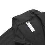 ADIDAS Mens Black Jacket S Polyester Zip Track Three Stripes Sportswear
