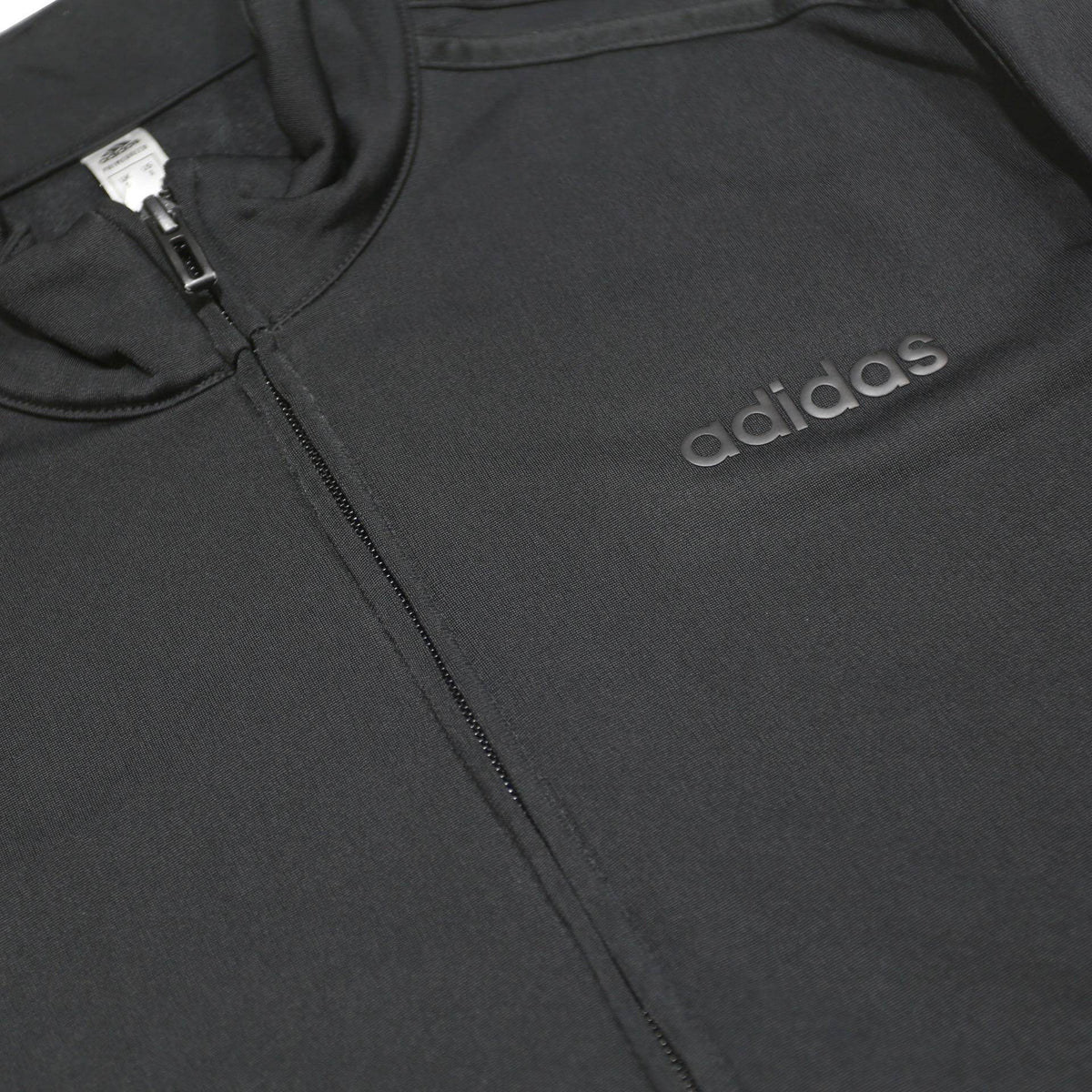ADIDAS Mens Black Jacket S Polyester Zip Track Three Stripes Sportswear