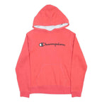CHAMPION Boys Red Pullover Hoodie XL Embroidered Logo Casual Sweatshirt