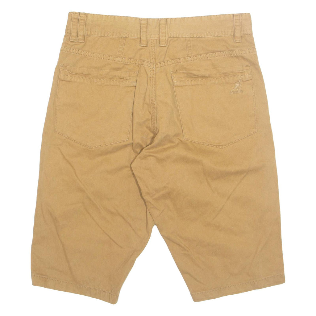 KANGOL Mens Chino Shorts Brown XS W28