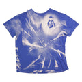 NIKE Womens Blue & White Graphic T-Shirt 2XL Short Sleeve Crew Neck Casual