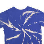 NIKE Womens Blue & White Graphic T-Shirt 2XL Short Sleeve Crew Neck Casual