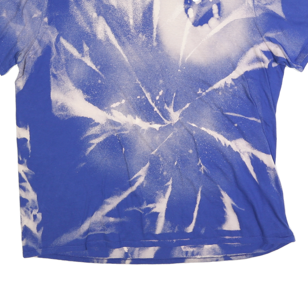 NIKE Womens Blue & White Graphic T-Shirt 2XL Short Sleeve Crew Neck Casual