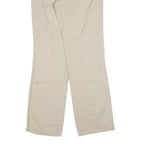 DICKIES Womens Relaxed Beige Cotton Blend Trousers W28 L32 Classic Zip