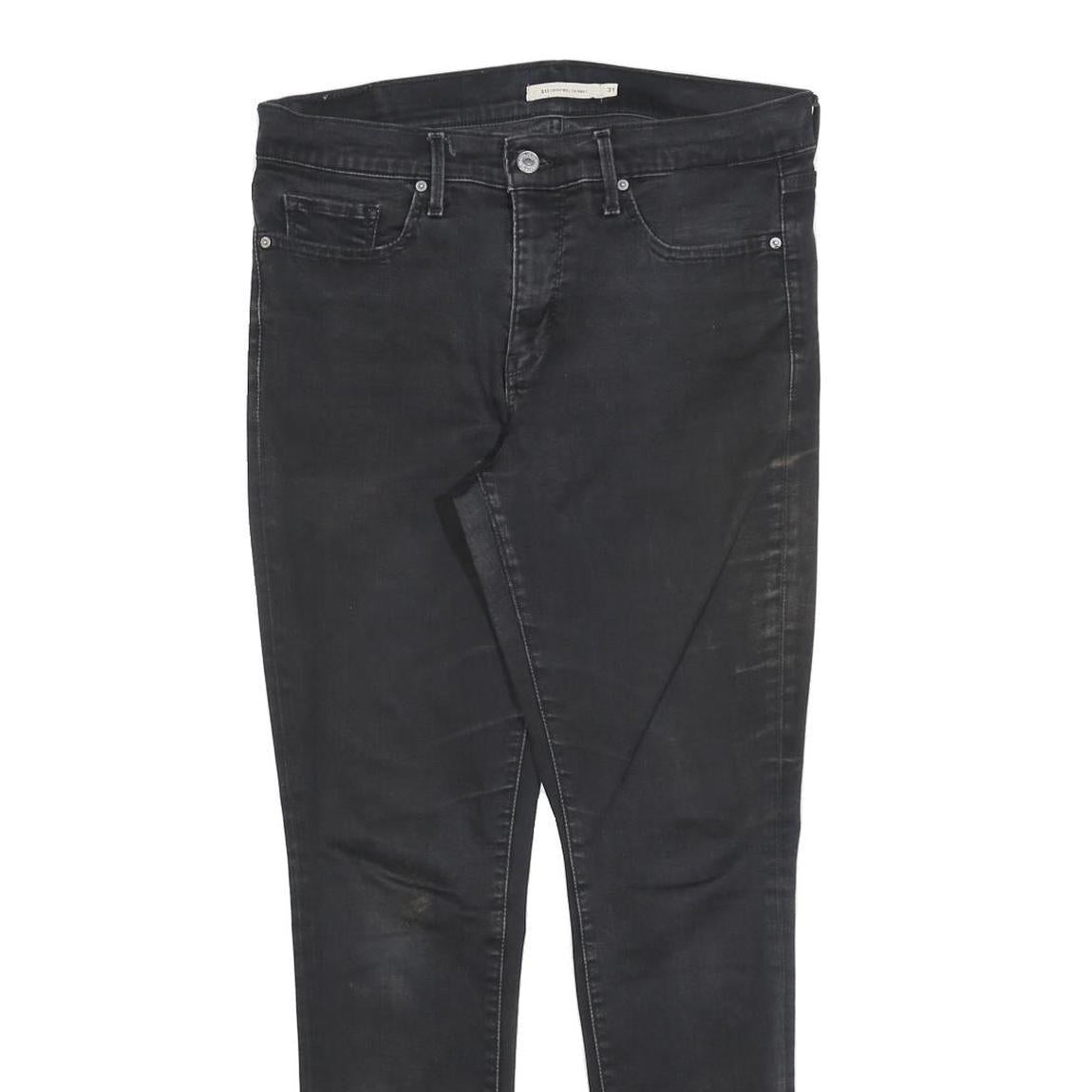 LEVI'S 311 Womens Jeans Black Slim Skinny Denim Medium W31 L30 Stretch Cotton