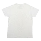 B&C COLLECTION Mens White Graphic T-Shirt L Short Sleeve Crew Neck Cotton Blend