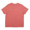CHAMPION Mens Red Jersey L Short Sleeve Crew Neck Logo T-Shirt Casual