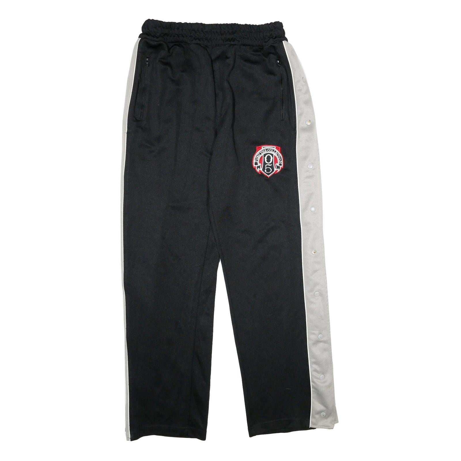FUBU Mens Joggers Black & Grey Slim Tapered L W32 L32 1995 Crest