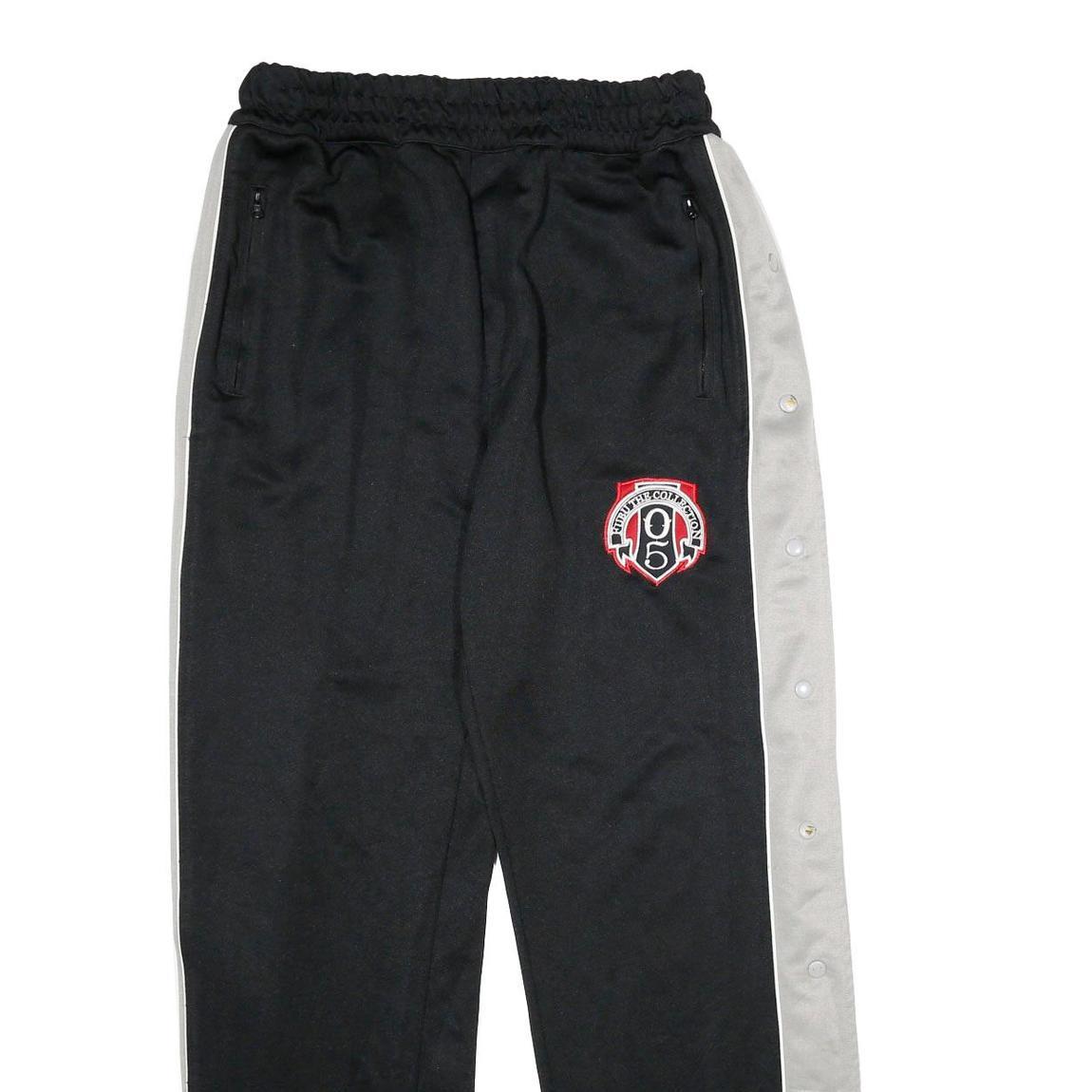 FUBU Mens Joggers Black & Grey Slim Tapered L W32 L32 1995 Crest
