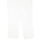 TRUSSARDI Womens White Regular Fit Straight Denim Jeans Cotton Blend Zip W30 L25