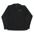 BERGHAUS Mens Black Outdoor Pullover Plain Crew Neck Basic Knit S Zip Up Fleece