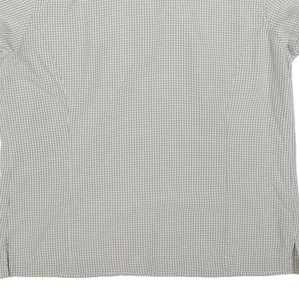 COLUMBIA Womens Grey Check Shirt XL Lightweight Button Shirt Casual