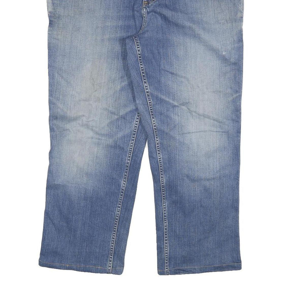 CARHARTT Mens Relaxed Fit Blue Denim Relaxed Jeans W36 L26 Workwear Zip Closure