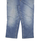 CARHARTT Mens Relaxed Fit Blue Denim Relaxed Jeans W36 L26 Workwear Zip Closure