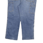 CARHARTT Mens Relaxed Fit Blue Denim Relaxed Jeans W36 L26 Workwear Zip Closure