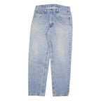 CARHARTT Mens Jeans Blue Relaxed Straight Denim Light Wash W34 L32 Casual