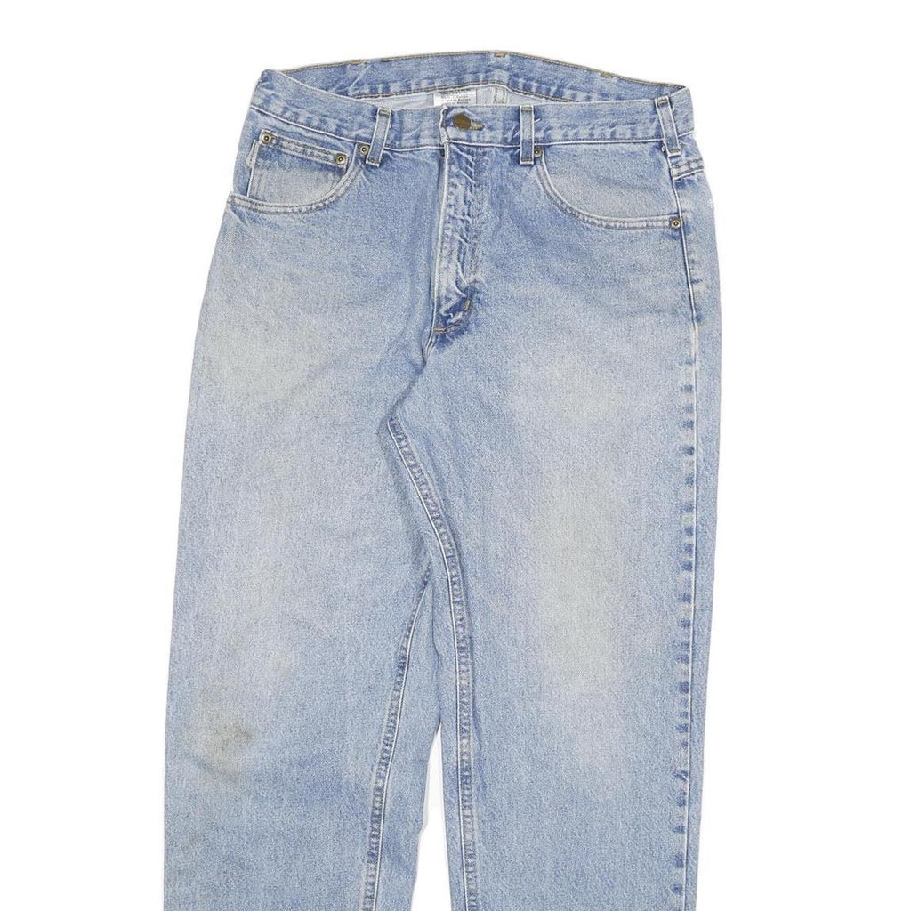 CARHARTT Mens Jeans Blue Relaxed Straight Denim Light Wash W34 L32 Casual