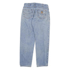 CARHARTT Mens Jeans Blue Relaxed Straight Denim Light Wash W34 L32 Casual