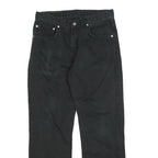 LEVI'S 752 Mens Black Regular Straight Denim W30 L27 Classic Cotton Zip Jeans