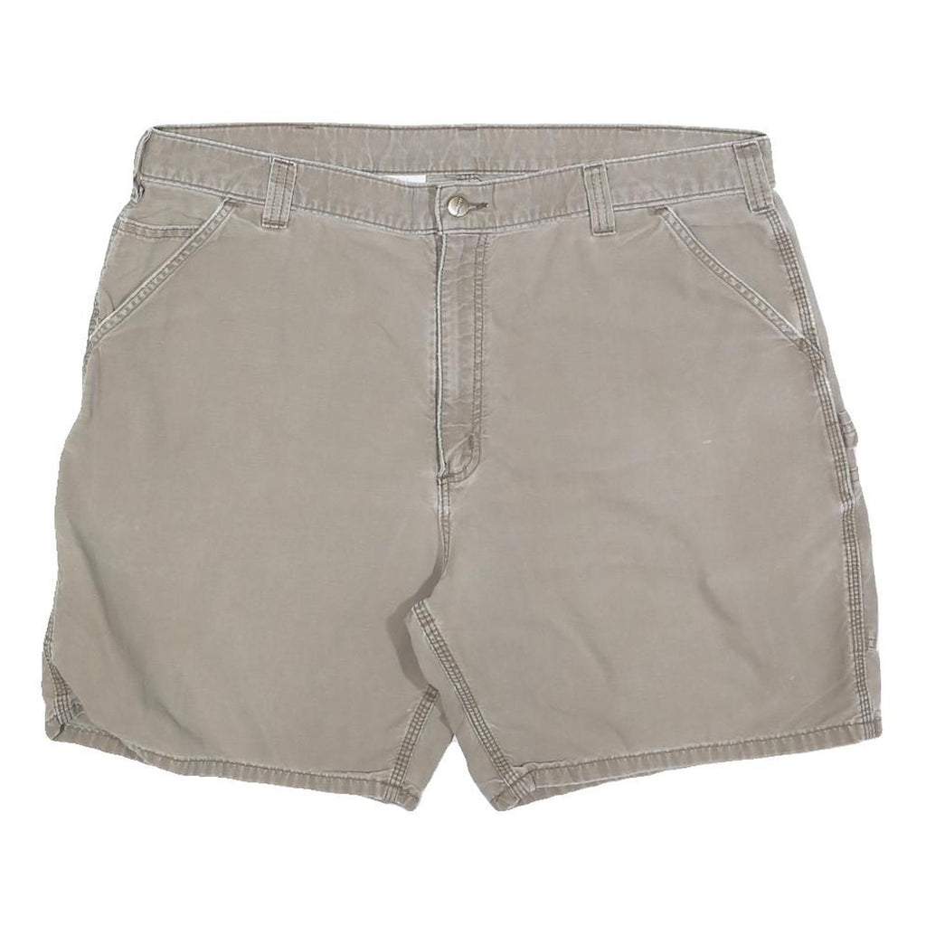 CARHARTT Mens Shorts Beige Casual XL W40 Durable Cotton Blend Workwear