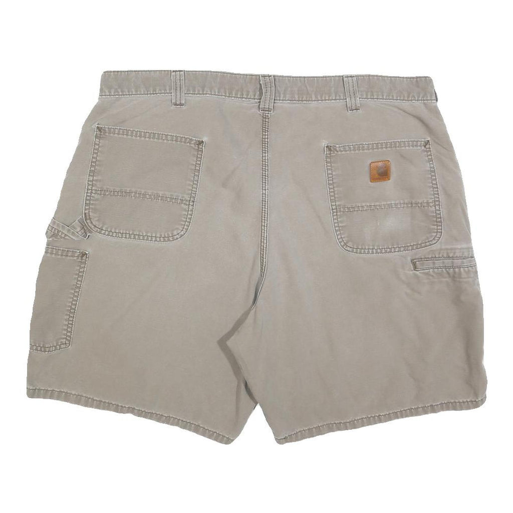 CARHARTT Mens Shorts Beige Casual XL W40 Durable Cotton Blend Workwear