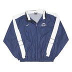 NIKE Mens Blue & White Black Hills Wolves Sports Zip Jacket L Polyester Blend