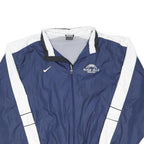 NIKE Mens Blue & White Black Hills Wolves Sports Zip Jacket L Polyester Blend