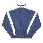 NIKE Mens Blue & White Black Hills Wolves Sports Zip Jacket L Polyester Blend