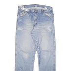 DICKIES Mens Jeans Blue Regular Straight Denim Light W34 L34 Casual Workwear