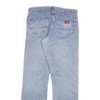 DICKIES Mens Jeans Blue Regular Straight Denim Light W34 L34 Casual Workwear
