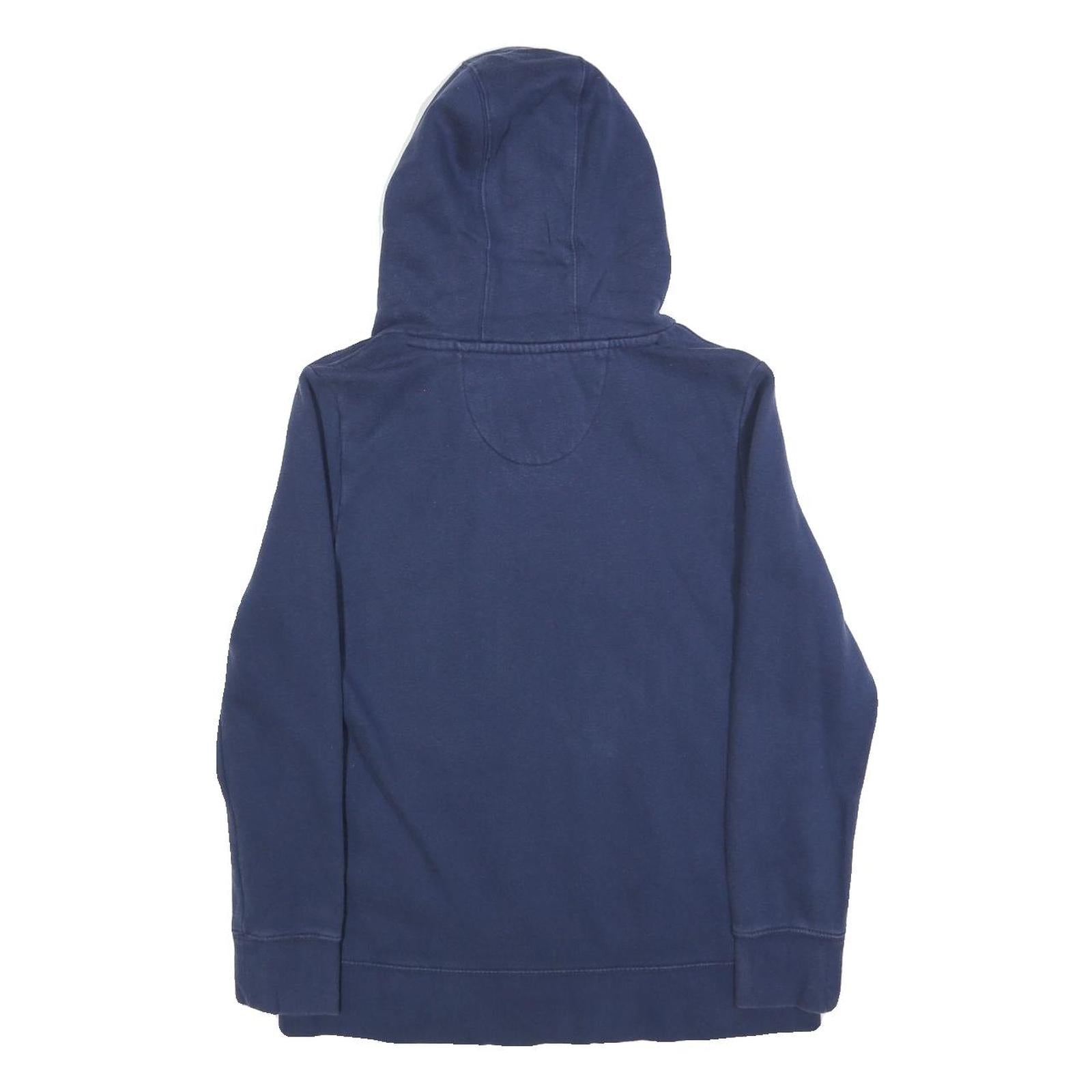 FANATICS Womens Navy Blue Broncos Pullover Hoodie M Cotton Blend Casual