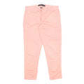 CALVIN KLEIN JEANS Womens Pink Slim Tapered Trousers W29 L24 Cotton Blend Zip