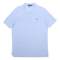 POLO RALPH LAUREN Mens Light Blue Short Sleeve Plain M Cotton Polo Shirt Classic