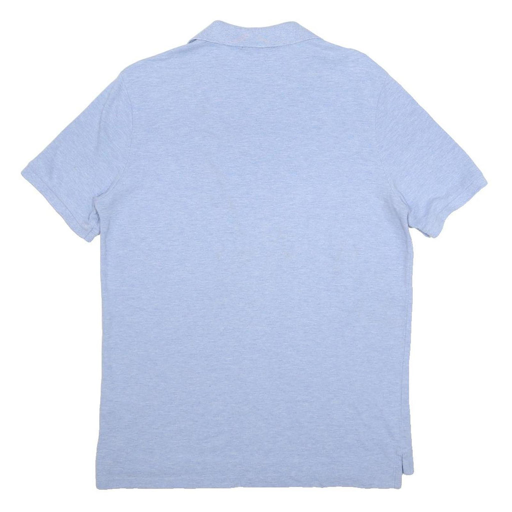 POLO RALPH LAUREN Mens Light Blue Short Sleeve Plain M Cotton Polo Shirt Classic