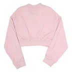 PINKO Womens Pink Bomber Jacket S Polyester Blend Plain Zip Casual Cropped