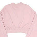 PINKO Womens Pink Bomber Jacket S Polyester Blend Plain Zip Casual Cropped
