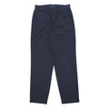 DOCKERS Womens Navy Cotton Regular Straight Trousers W26 L28 Classic Zip Pocket