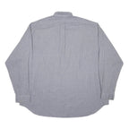 RALPH LAUREN Mens Blue & White Checked Shirt 2XL Cotton Long Sleeve Button Down
