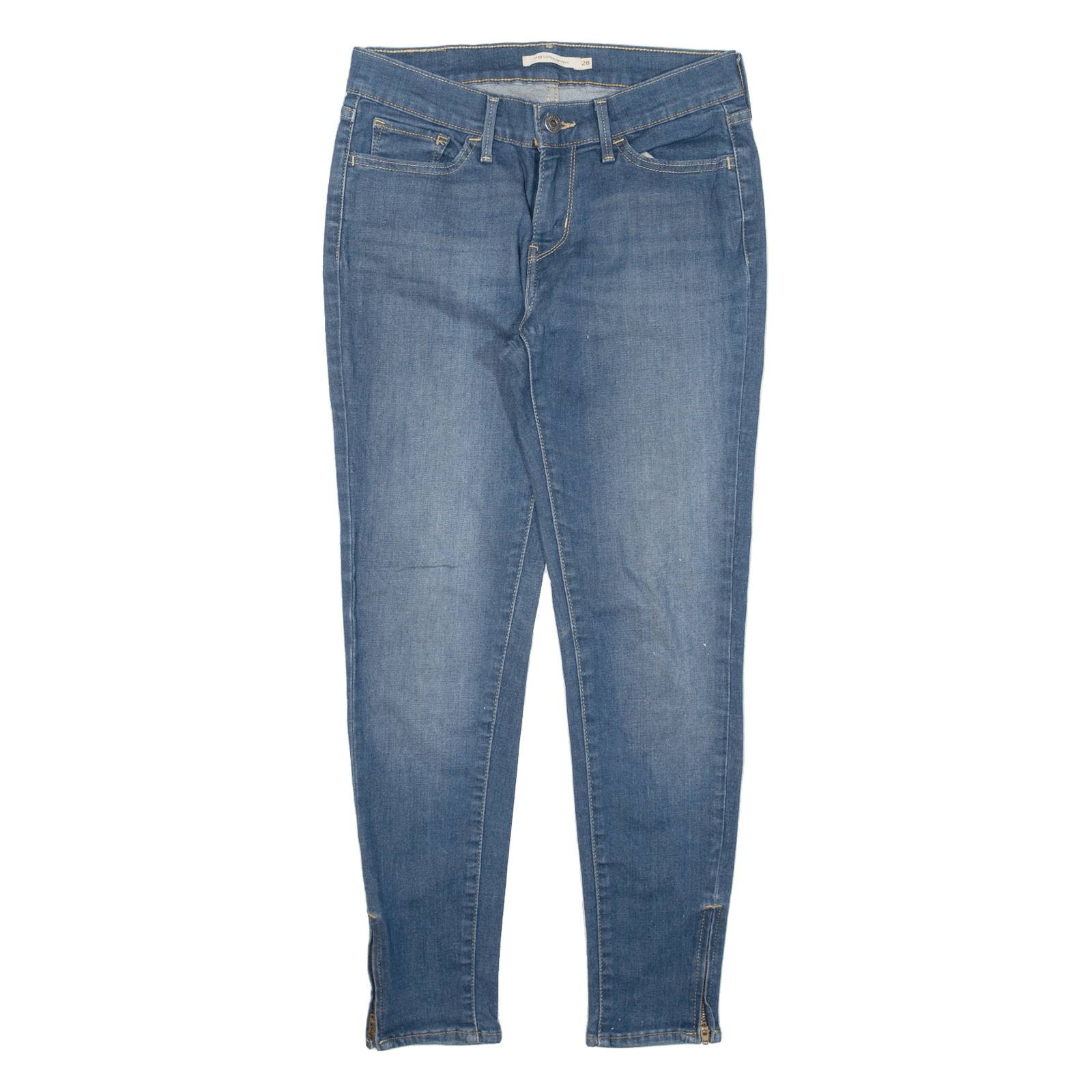 LEVI'S 710 Womens Jeans Blue Slim Skinny W28 L26