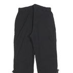 TREVOLUTION Womens Polyester Black Regular Fit Straight Leg Trousers W28 L28