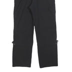 TREVOLUTION Womens Polyester Black Regular Fit Straight Leg Trousers W28 L28