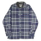 LL BEAN Mens Blue White Red Plaid Shirt S Cotton Long Sleeve Casual Button-Up