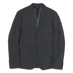 TRUSSARDI Mens Black Button Jacket M Viscose Blend Classic Formal Blazer