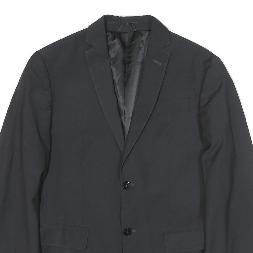 TRUSSARDI Mens Black Button Jacket M Viscose Blend Classic Formal Blazer