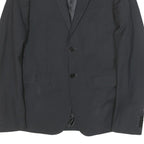 TRUSSARDI Mens Black Button Jacket M Viscose Blend Classic Formal Blazer