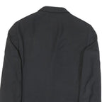 TRUSSARDI Mens Black Button Jacket M Viscose Blend Classic Formal Blazer