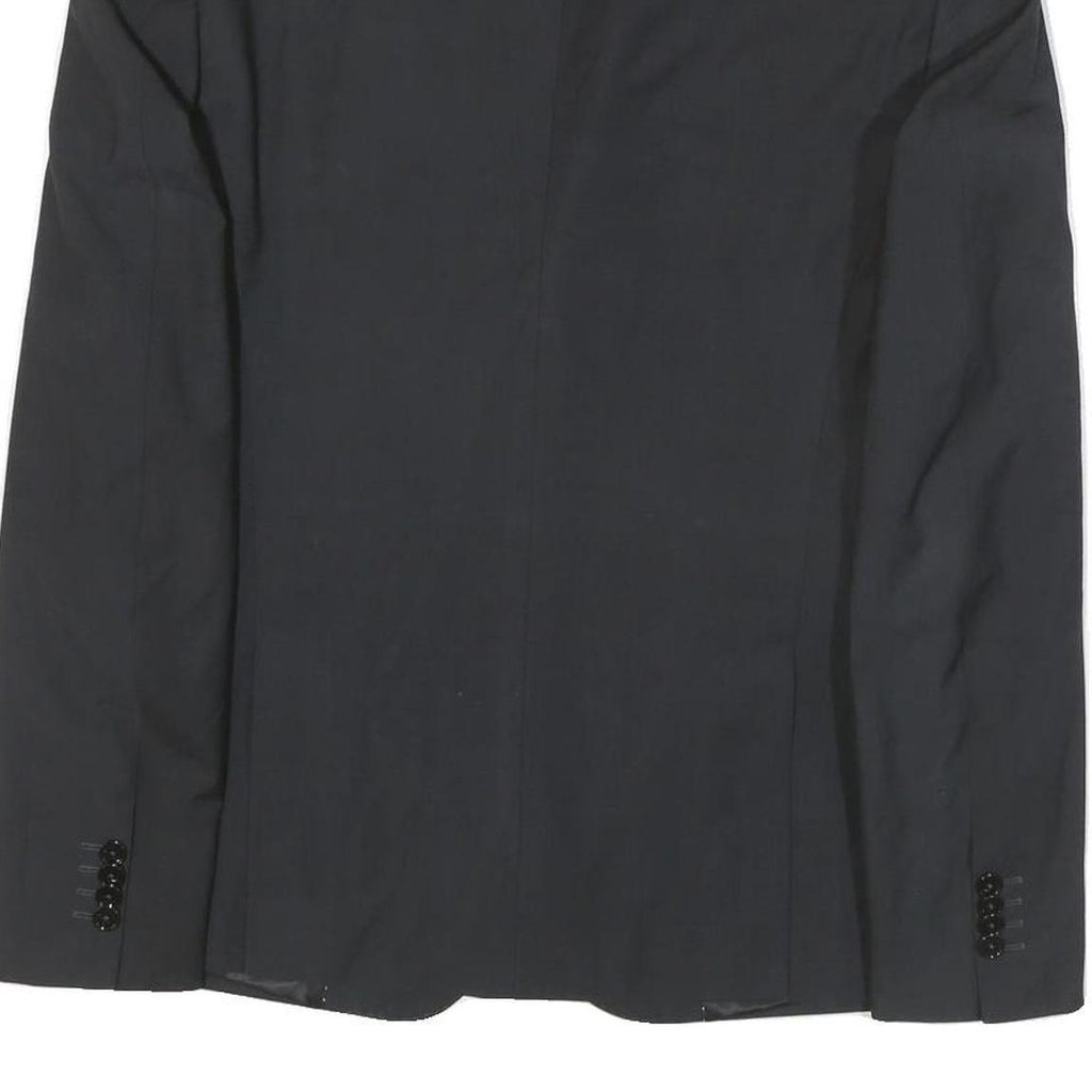 TRUSSARDI Mens Black Button Jacket M Viscose Blend Classic Formal Blazer