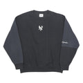 CHAMPION X MLB Womens Black & Dark Grey New York Yankees Crew Neck M Sweatshirt