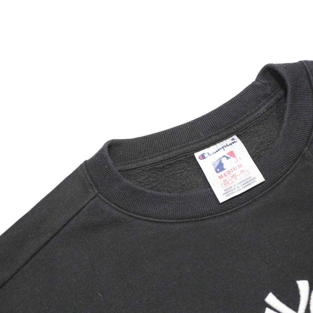 CHAMPION X MLB Womens Black & Dark Grey New York Yankees Crew Neck M Sweatshirt