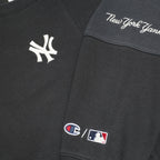 CHAMPION X MLB Womens Black & Dark Grey New York Yankees Crew Neck M Sweatshirt